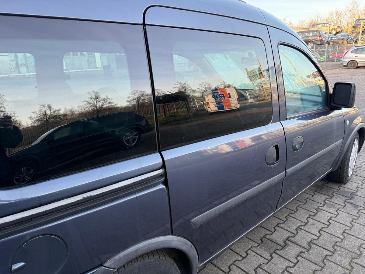 Opel Combo C original Schiebet&uuml;r hinten rechts Z168 Metroblau Rohbau BJ06